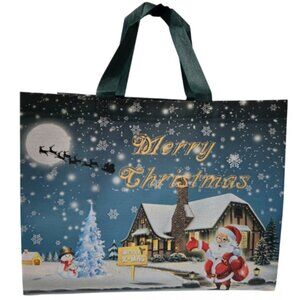 Large Reusable Non-Woven Foldable Lightweight Tote Christmas Gift Bags - NEW